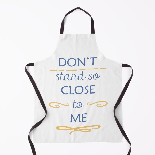 Item preview, Don't stand so close to me in blue and yellow designed and sold by ArtfulBonBon.