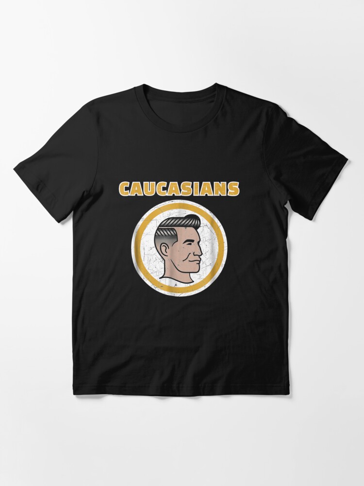  Caucasian T-Shirt Caucasians Pride Vintage Funny Shirt