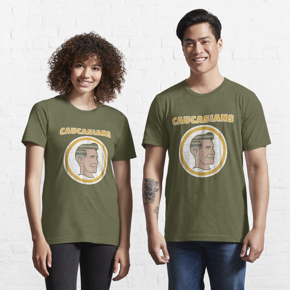  Caucasian T-Shirt Caucasians Pride Vintage Funny Shirt