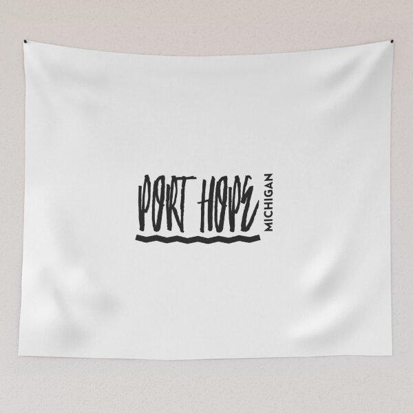 Item preview, Port Hope Michigan Artsy Black Design designed and sold by Eleven-K.