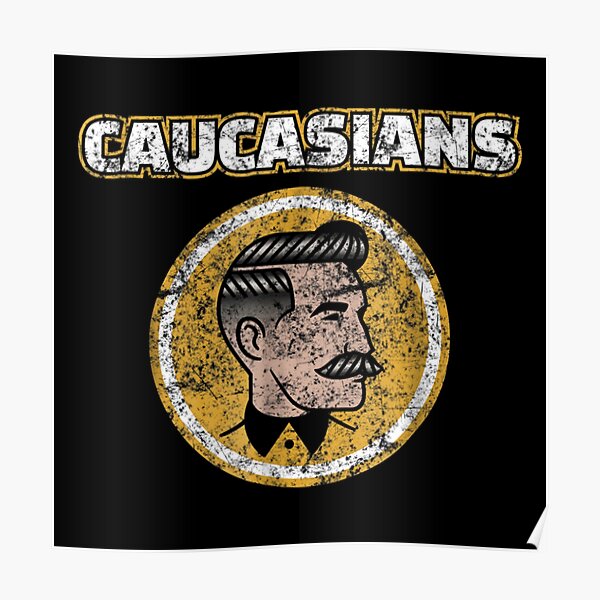  Caucasian T-Shirt Caucasians Pride Vintage Funny Shirt