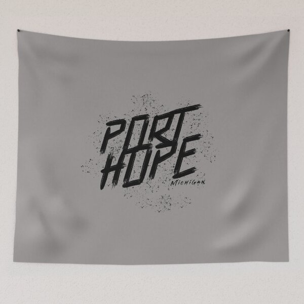 Item preview, Port Hope Michigan Graffiti Black Design designed and sold by Eleven-K.