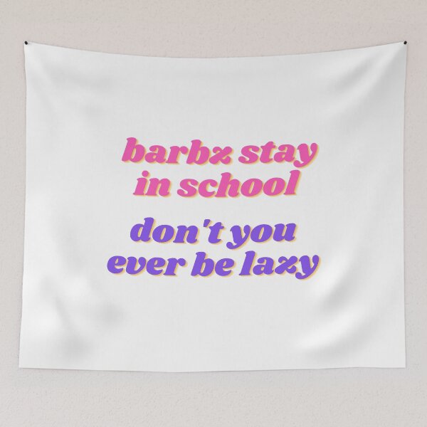 Item preview, Barbz stay in school - Nicki Minaj quote designed and sold by jewels-y.