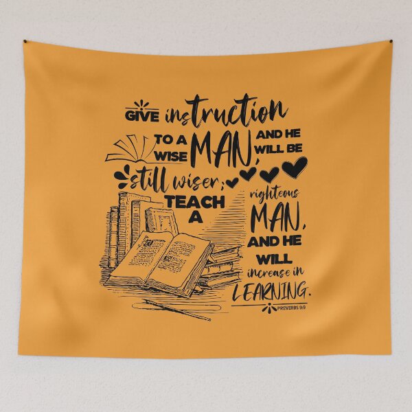 Item preview, Proverbs 9:9 Teach a Righteous Man designed and sold by garmentoffaith.