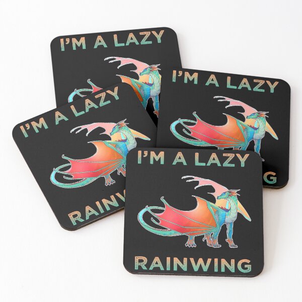 Item preview, Classic I'm A Lazy Rainwing Dragon designed and sold by rathspencer.