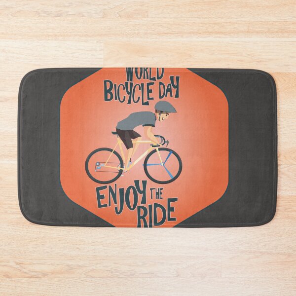 Aperçu de l'œuvre Journée mondiale du vélo Enjoy The Ride créée et vendue par maxine cunanan.