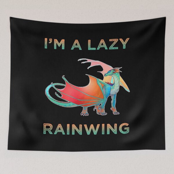 Item preview, Classic I'm A Lazy Rainwing Dragon designed and sold by rathspencer.