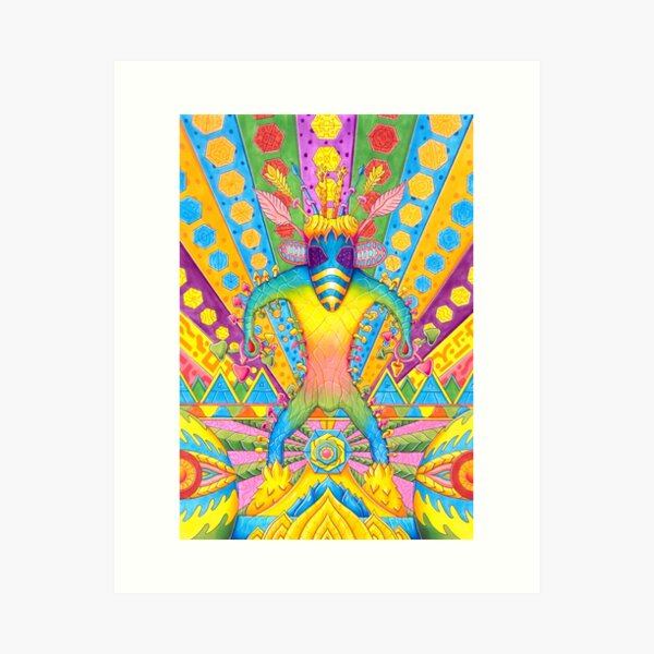Visionary Shaman Art Psychedelic Poster Art Print