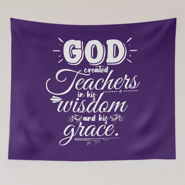 Item preview, God Created Teachers designed and sold by garmentoffaith.