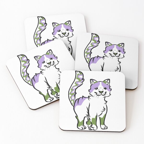 Item preview, Pride 2021 - Genderqueer Cat designed and sold by AmbiguousNothin.