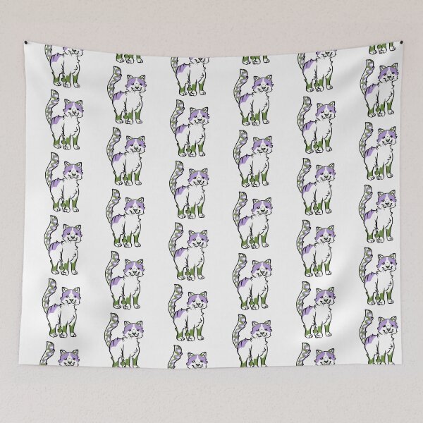 Item preview, Pride 2021 - Genderqueer Cat designed and sold by AmbiguousNothin.