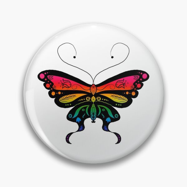 Item preview, Gay Pride Butterfly designed and sold by peachiekeenart.