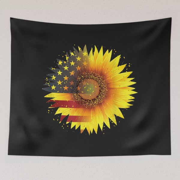 Item preview, America Sunflower Flag 4th July American Patriotic Flower TShirt30 designed and sold by alyssanmpmju.