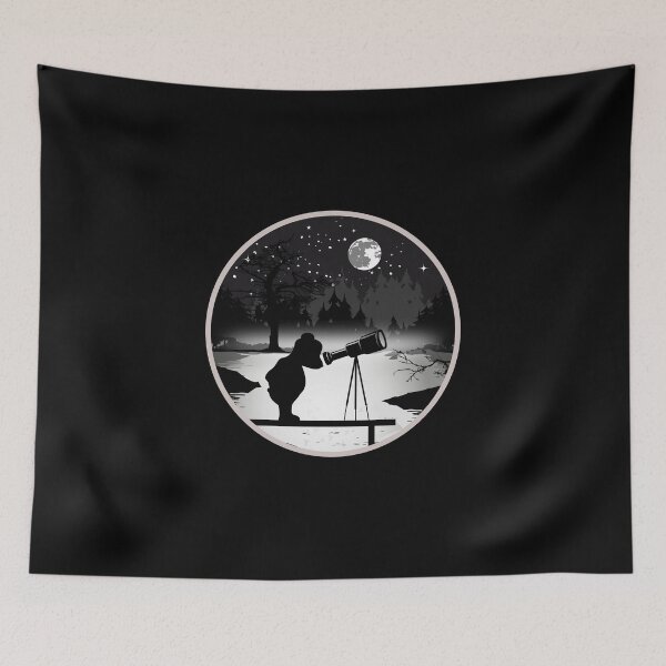 Item preview, little bear observes the stars with telescope designed and sold by Kisho.