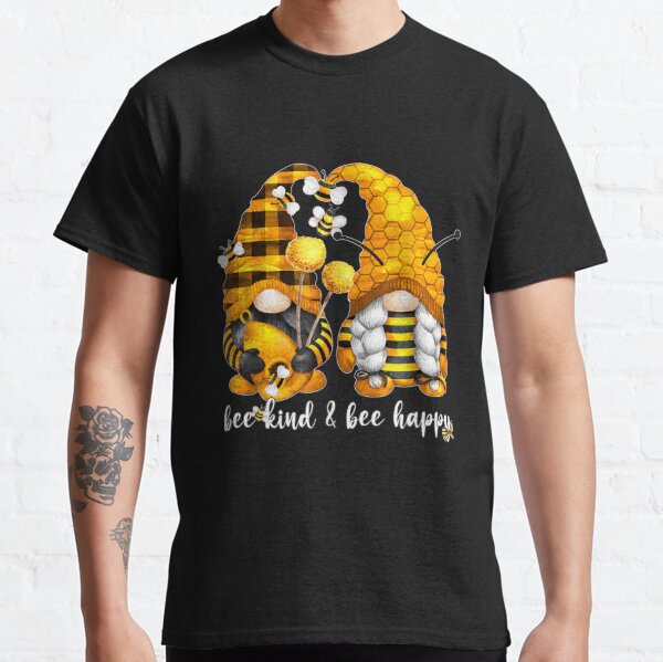 Bee Kind Bee Happy For Beekeeper With Bumble Bee Gnome TShirt61 Sticker  for Sale by alyssanmpmju