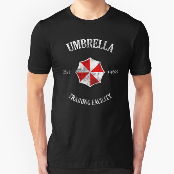Umbrella Training Facility Vintage Resident Evil (for dark colors) Slim Fit T-Shirt