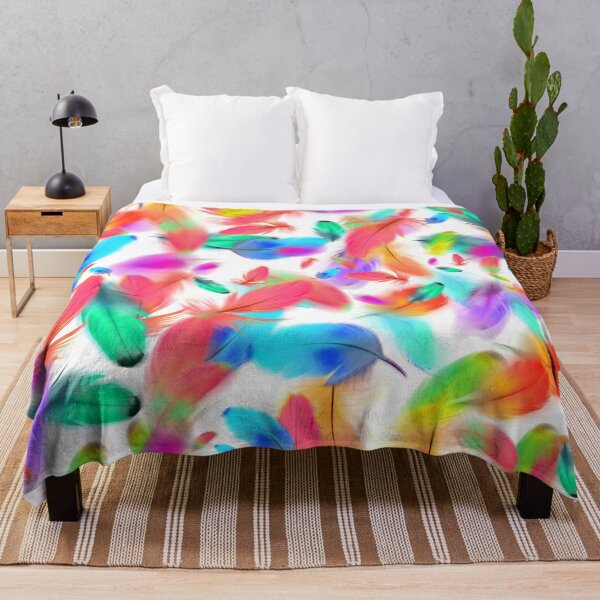 Item preview, Colorful feathered pattern design designed and sold by anzus13carlett.