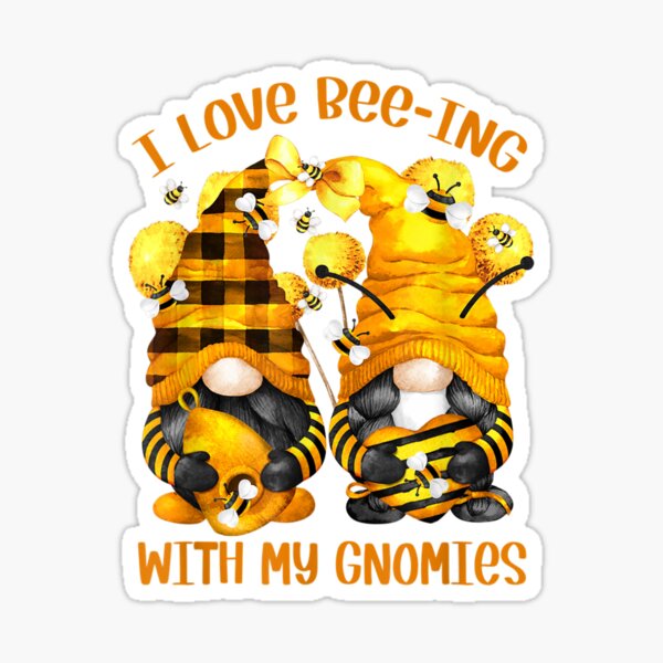 Bee Kind Bee Happy For Beekeeper With Bumble Bee Gnome TShirt61 Sticker  for Sale by alyssanmpmju