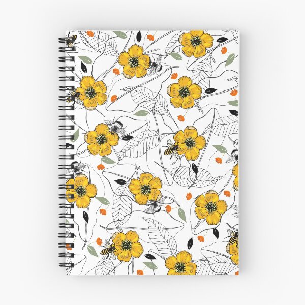 Item preview, Floral Vintage Honey Bee All-over Pattern designed and sold by LivelyNest.