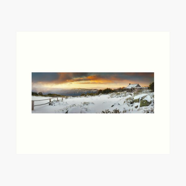 Item preview, Craigs Hut Winter Sunset, Mt Stirling, Victoria, Australia designed and sold by Michael Boniwell.