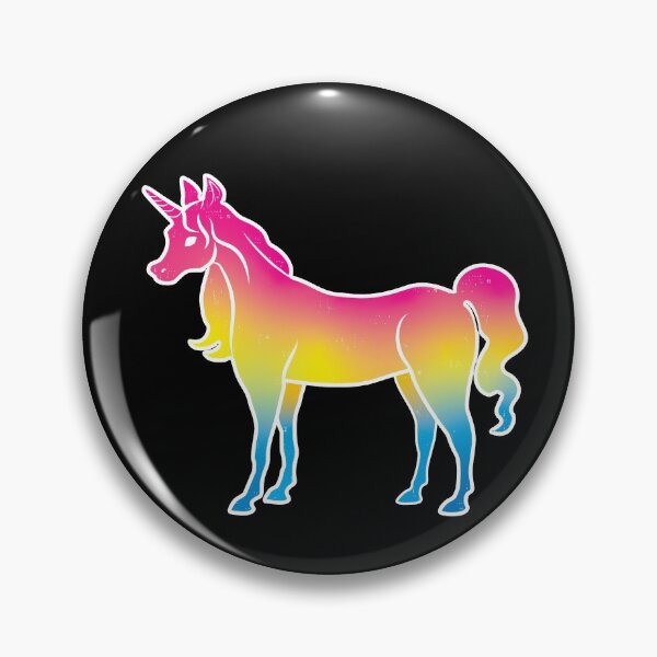 Item preview, Pansexual Pride Unicorn on Black designed and sold by AliceQuinn.
