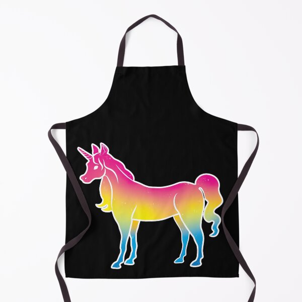 Item preview, Pansexual Pride Unicorn on Black designed and sold by AliceQuinn.
