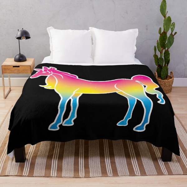 Item preview, Pansexual Pride Unicorn on Black designed and sold by AliceQuinn.