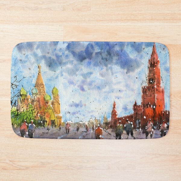 Item preview, Moscow - Red Square, Watercolor Painting designed and sold by darrenyeoart.