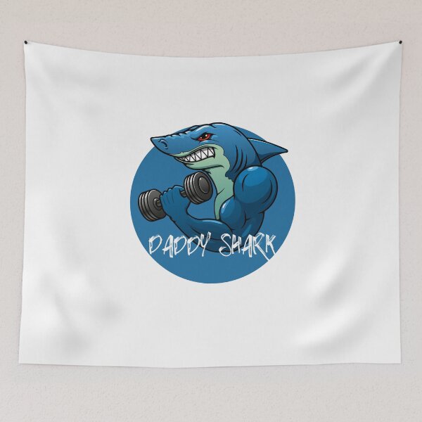 Item preview, Daddy Shark!!! (blue) designed and sold by Amon Ferg.