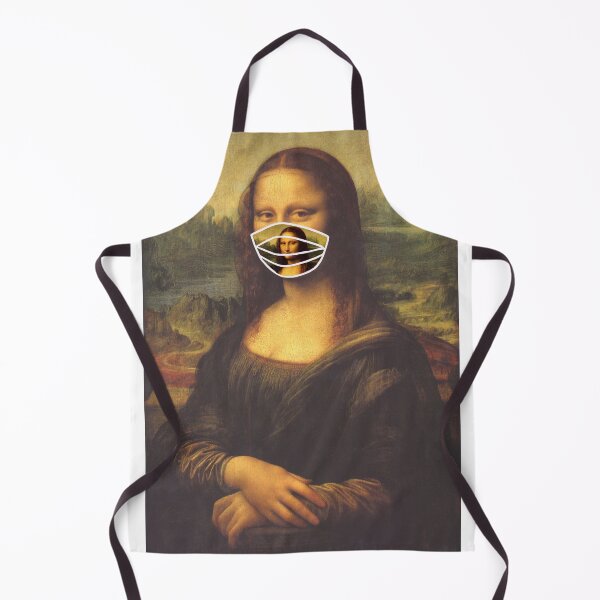 Item preview, Mona Lisa con máscara facial de Mona Lisa designed and sold by SimpleJoyStyle.