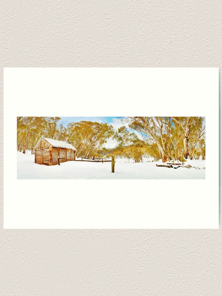 Thumbnail 1 of 3, Art Print, Cascade Hut, Kosciuszko National Park, New South Wales, Australia designed and sold by Chockstone.