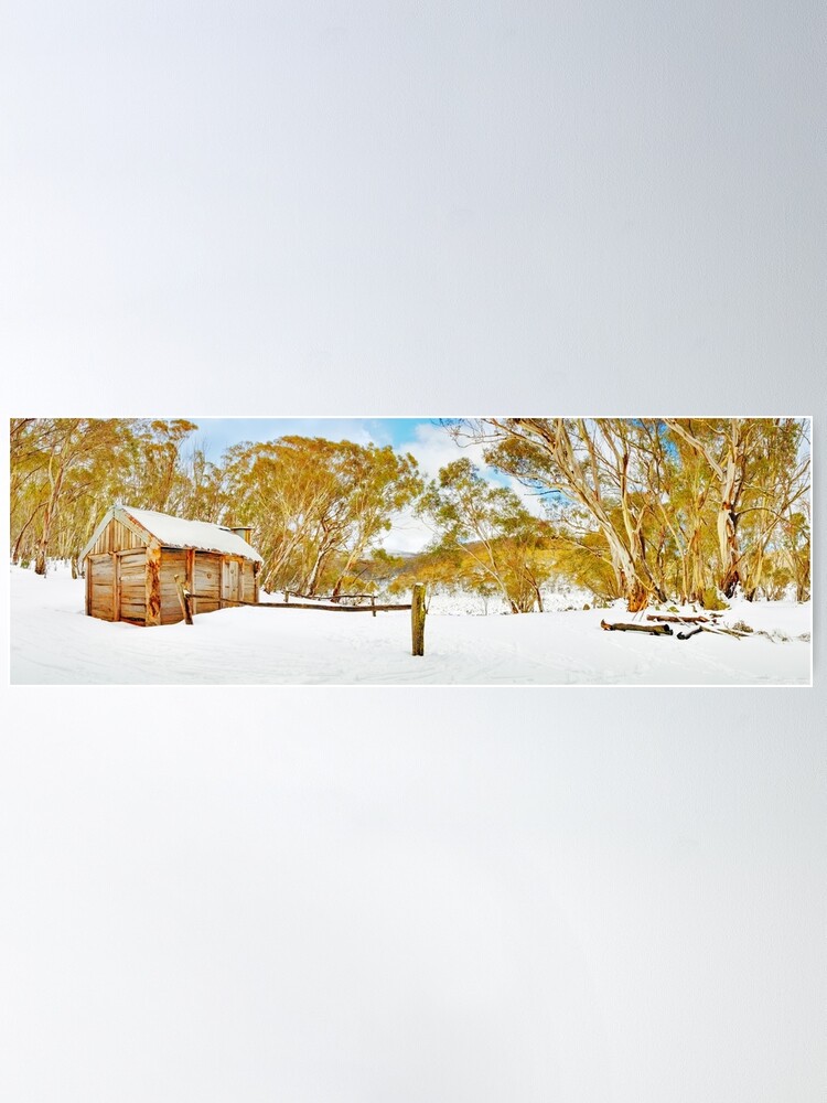 Alternate view of Cascade Hut, Kosciuszko National Park, New South Wales, Australia Poster