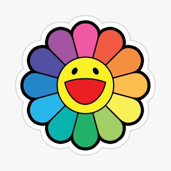 Murakami Flower Stickers Redbubble