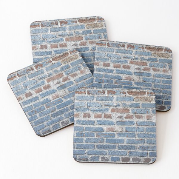 Item preview, Blue Brick block wall texture - brick pattern designed and sold by anzus13carlett.