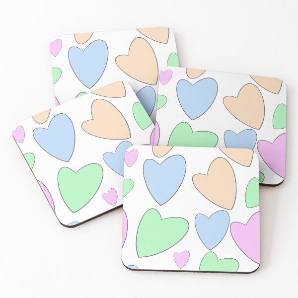 Item preview, Pastel hearts comforter  designed and sold by Yuchi1.