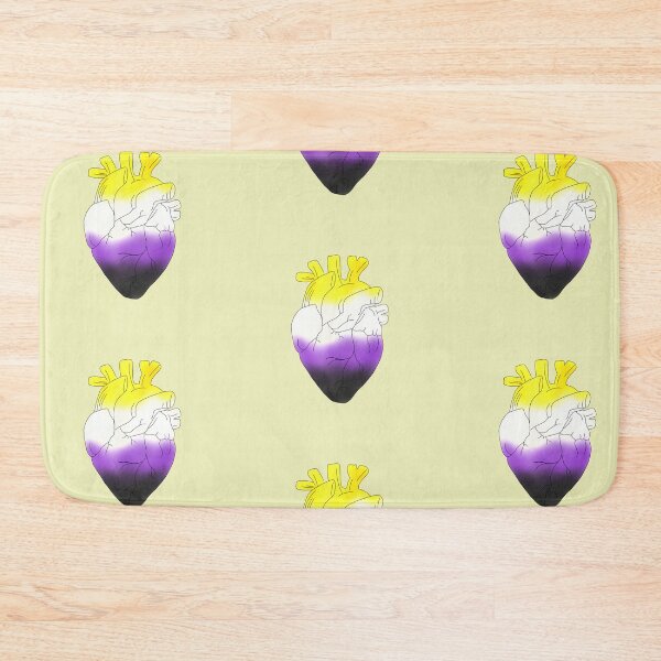 Item preview, Nonbinary Pride Heart designed and sold by shahdraws.