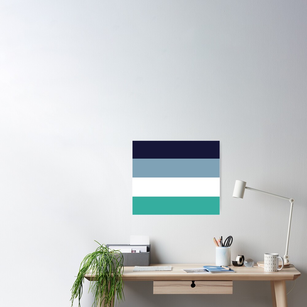 Oriented Aromantic Asexual Flag Poster For Sale By Snowymoonowl 