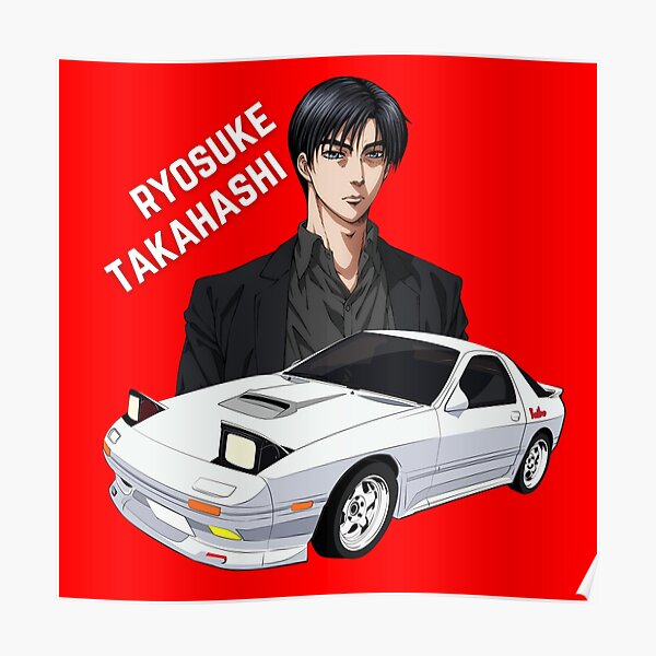 Ryosuke Takahashi Initial D Poster By Motoshift Redbubble