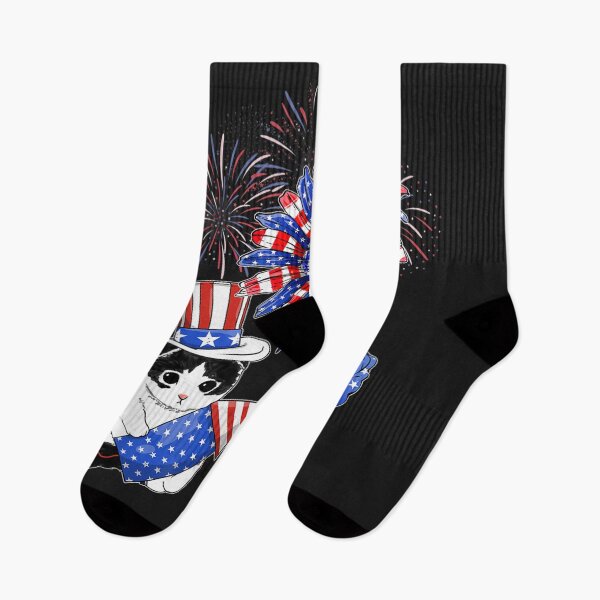 Item preview, Fourth 4th of July Sunflower American Flag Meowica Cats TShirt18 designed and sold by alyssanmpmju.