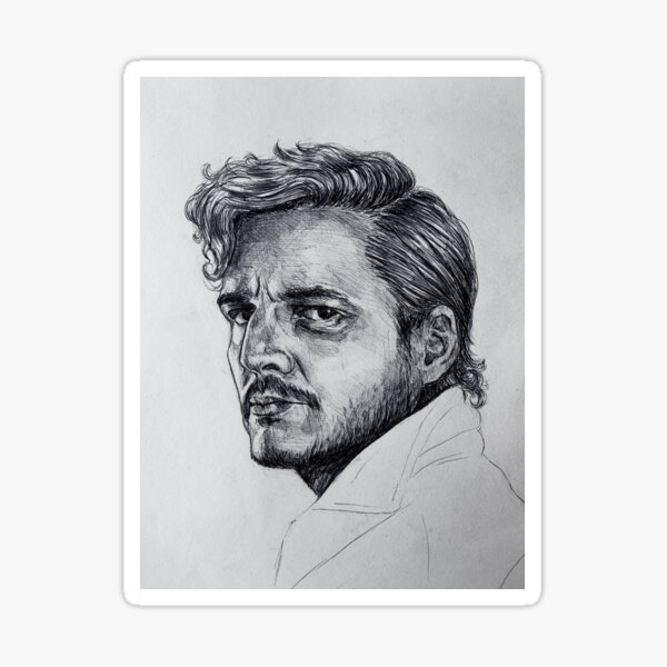 Item preview, Pedro Pascal Pen&Ink (black) designed and sold by London James.