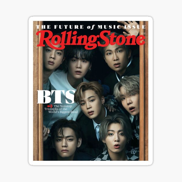 BTS Rolling Stone Sticker