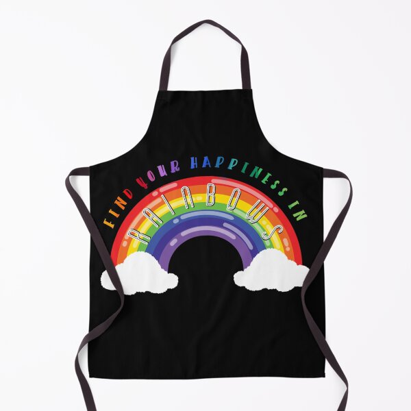 Item preview, Colorful Find Your Happiness In Rainbows Quote designed and sold by crizzysketch.