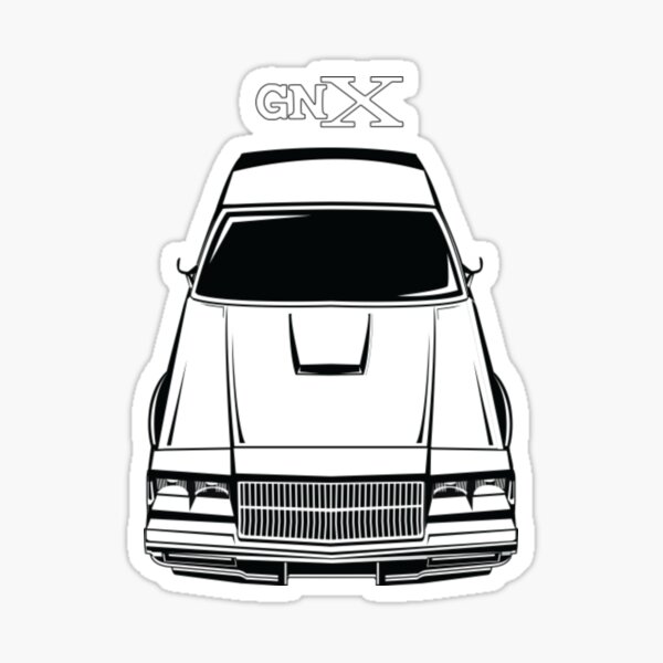 Aperçu de l'œuvre T-shirt Regal GnxBuick Regal GNX 1987 créée et vendue par UiMechona.