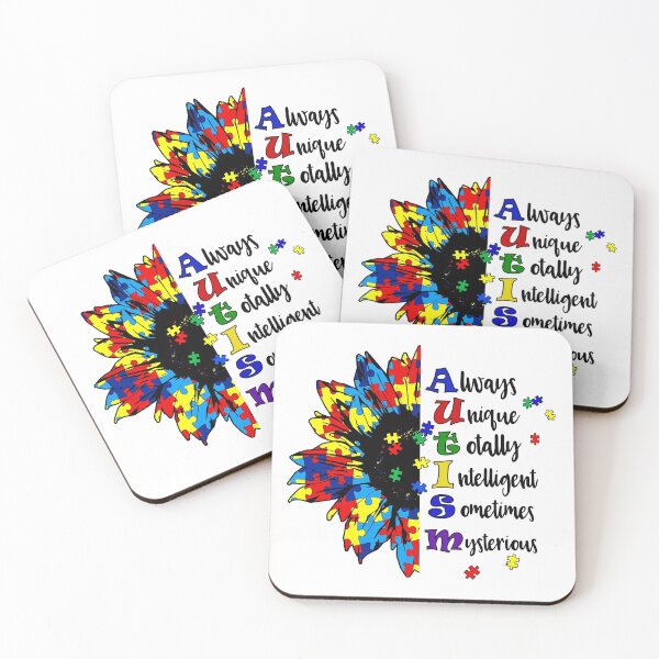 Item preview, Autism Awareness Saying with Sunflower designed and sold by MindsArtDesign.