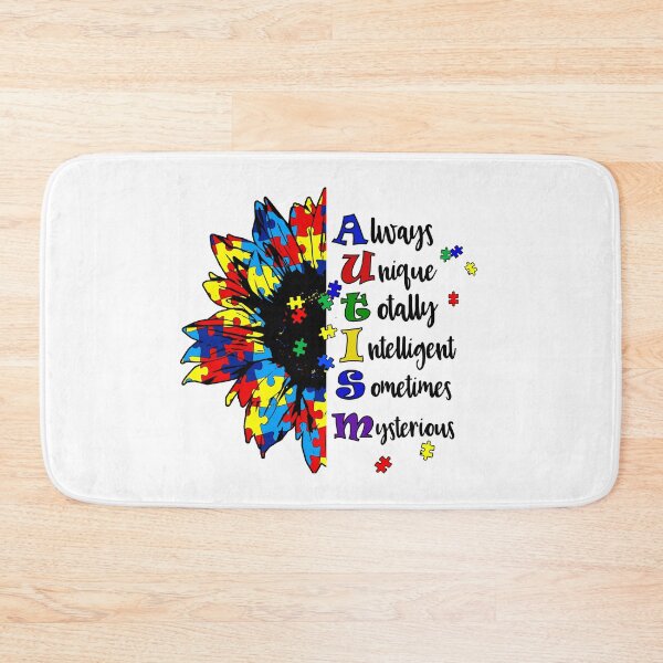 Item preview, Autism Awareness Saying with Sunflower designed and sold by MindsArtDesign.