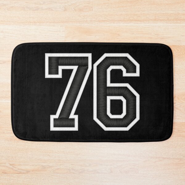 Item preview, 76 Black Jersey Sports Number seventy-six Football 76 designed and sold by elhefe.