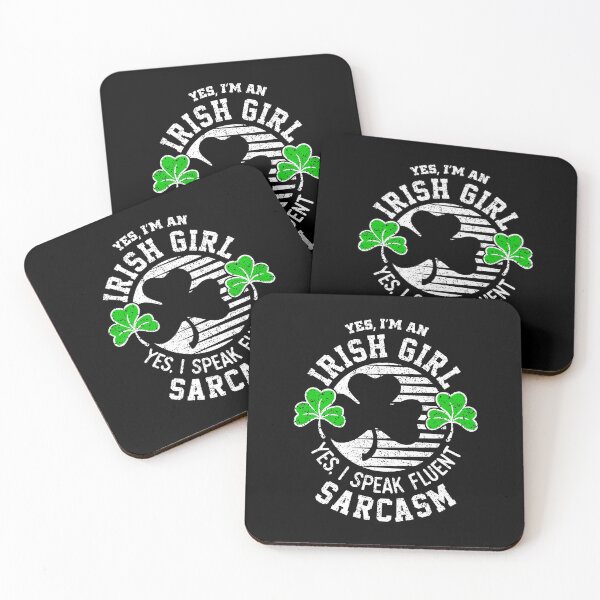 Item preview, Irish Girl Speak Sarcasm St Patrick'S Day Shamrock Gift designed and sold by zubakbrita.