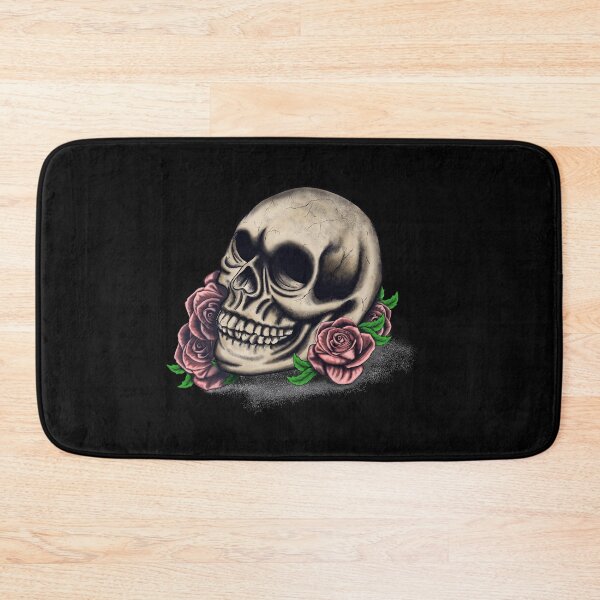 Item preview, Classic Skull and roses tattoo style illustration designed and sold by wdyoungblood.