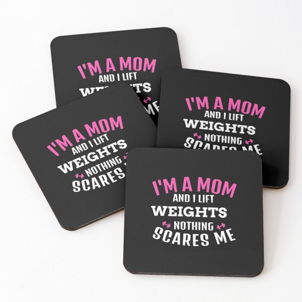 Item preview, I'm A Mom And I Lift Weights, Nothing Scares Me - Funny Gym designed and sold by GymWearDepot.