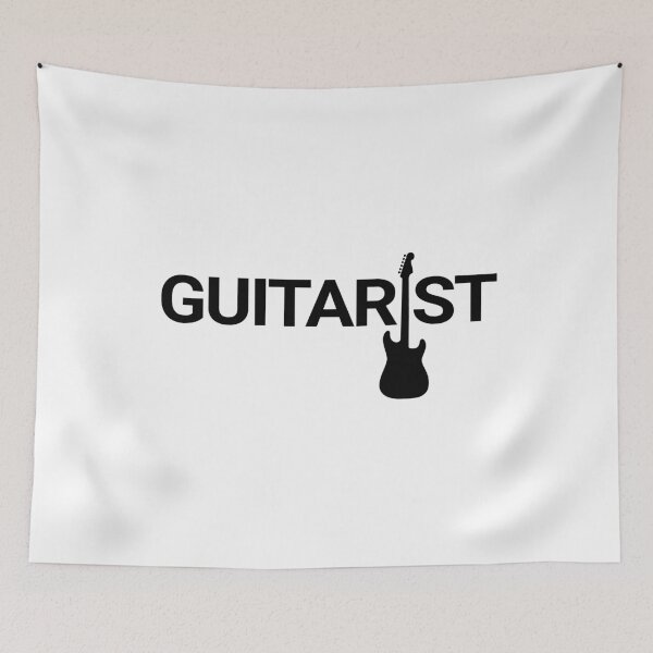 Item preview, Guitarist Electric Guitar Silhouette Light Theme designed and sold by nightsworthy.